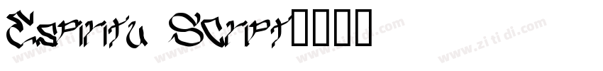 Espiritu Script字体转换